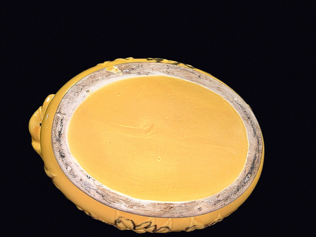 Yellow Majolica Grape Tureen Mid-Century
