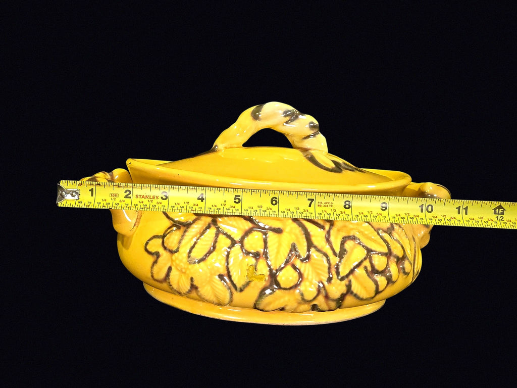 Yellow Majolica Grape Tureen Mid-Century