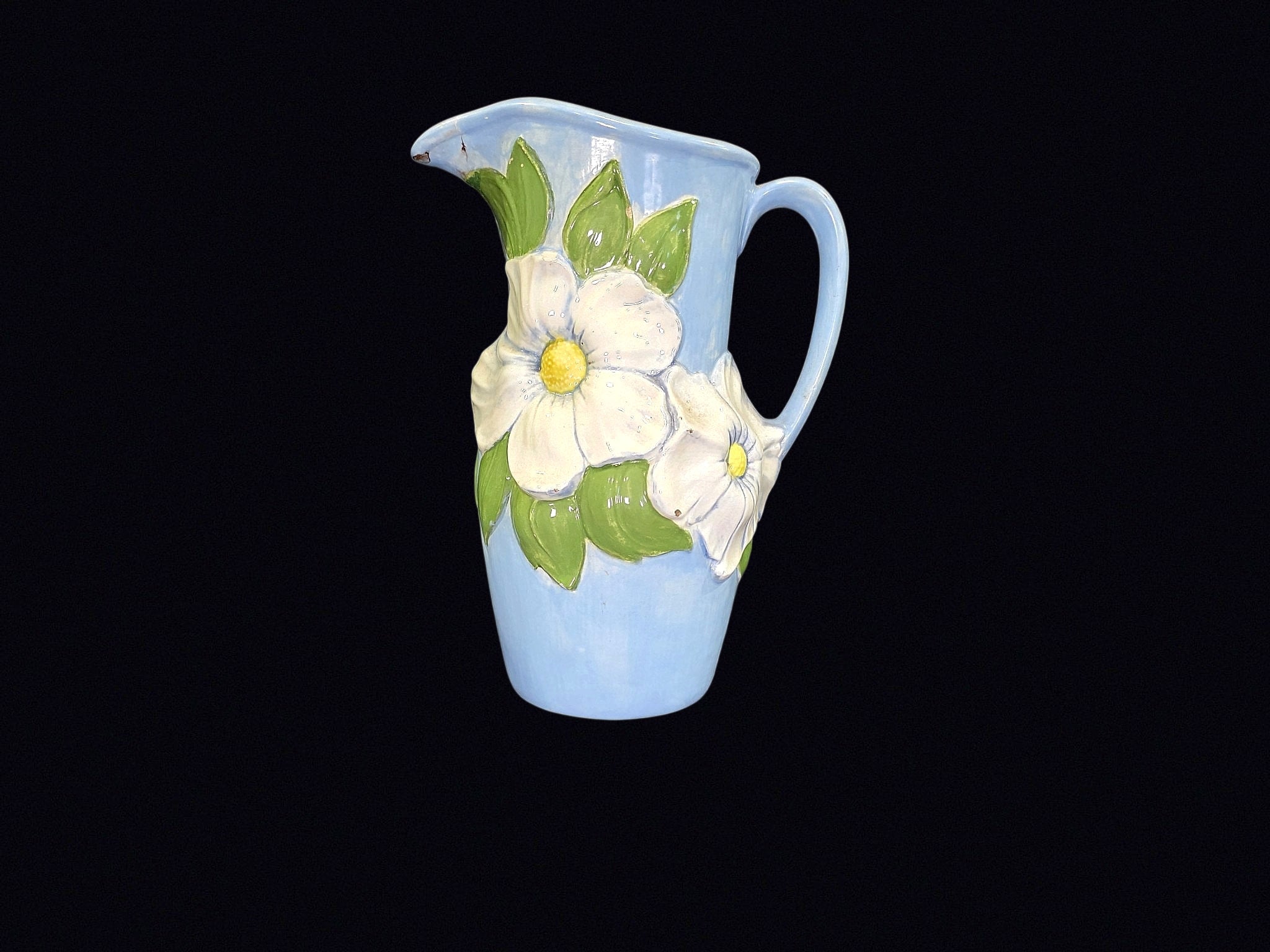 Holland Mold 1982 Magnolia Ceramic Pitcher