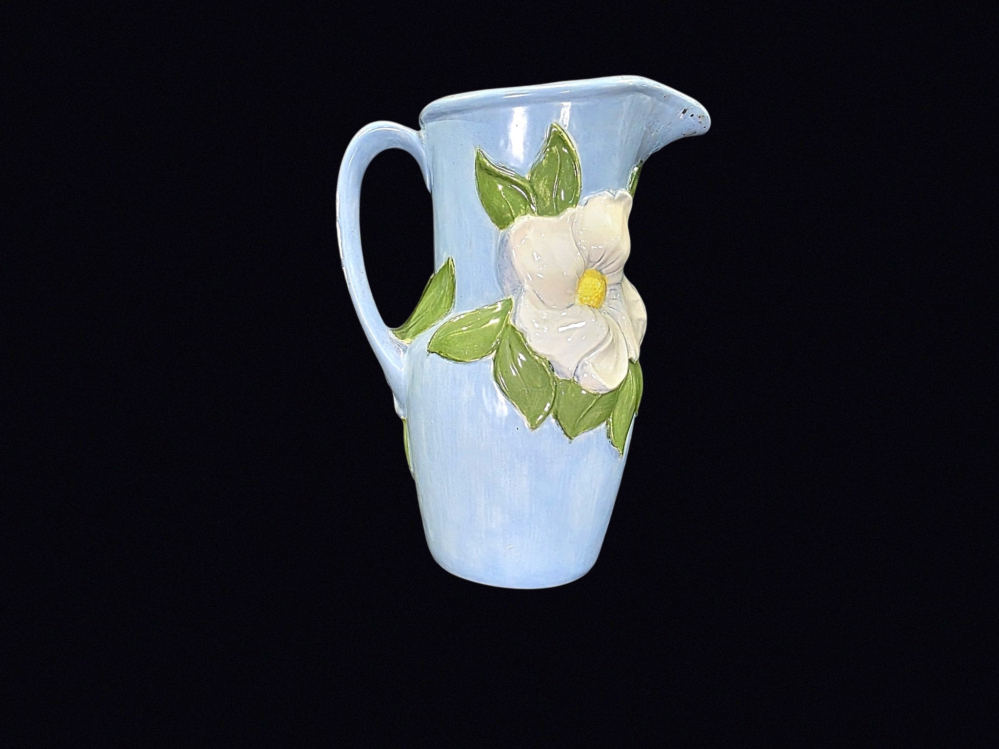 Holland Mold 1982 Magnolia Ceramic Pitcher