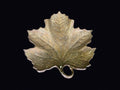 Mid-20th C Bronze Grape Leaf Trinket Dish