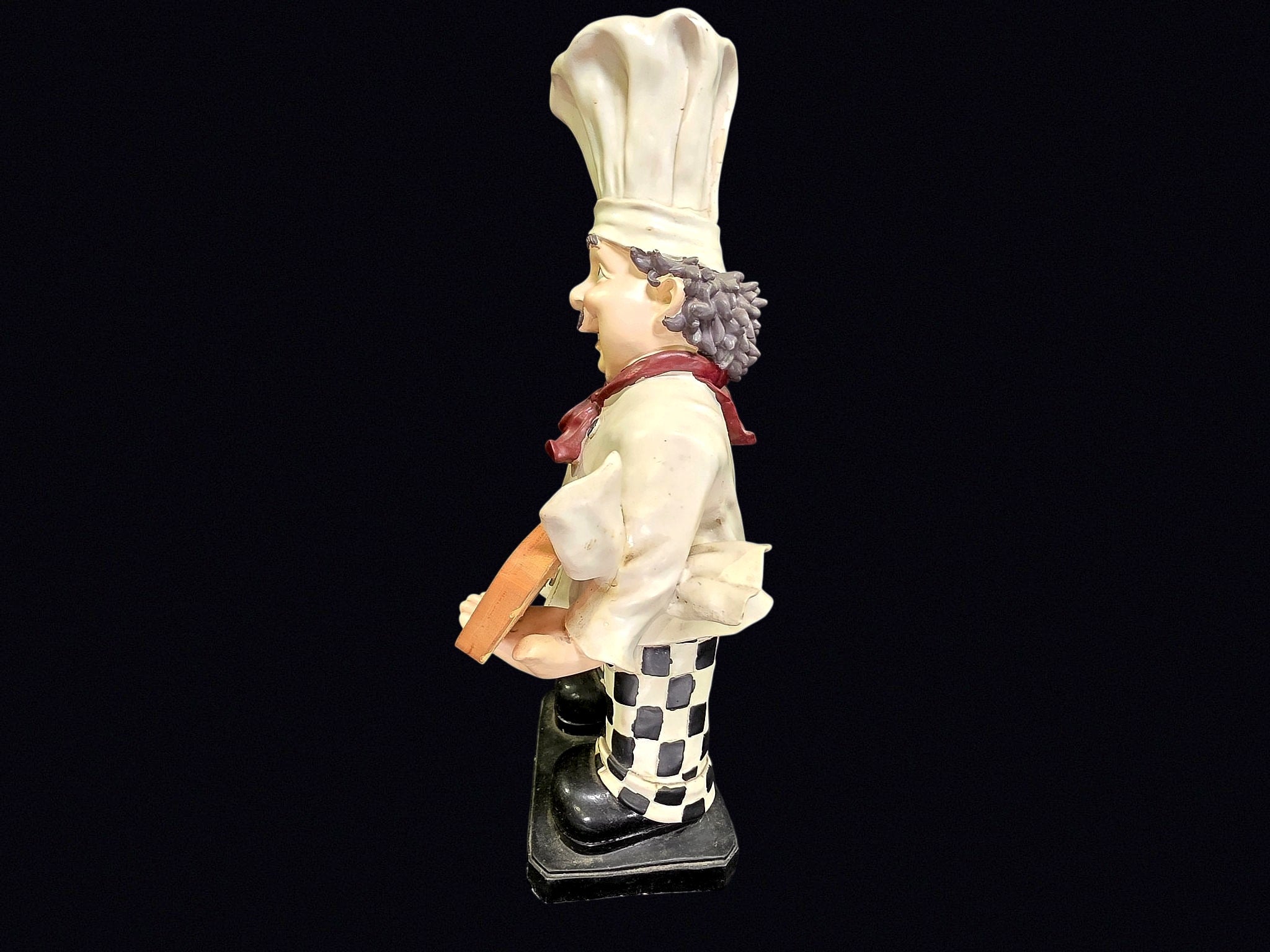 Resin Chef Figurine with Menu Sign 18.5in