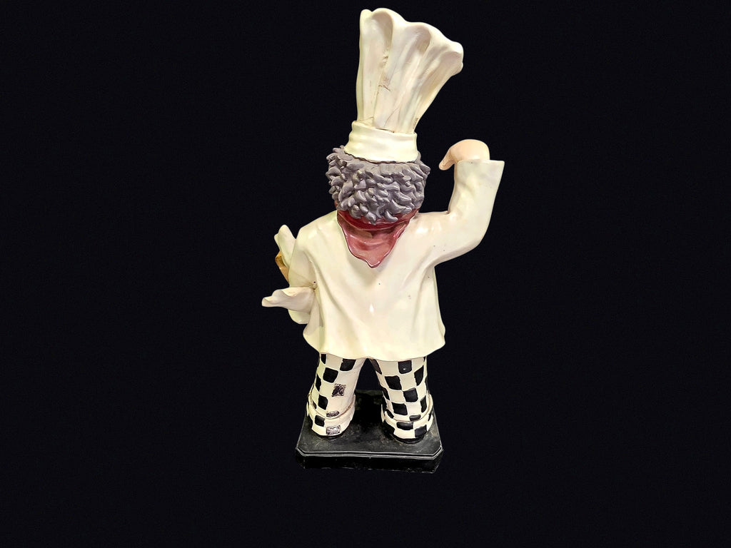 Resin Chef Figurine with Menu Sign 18.5in
