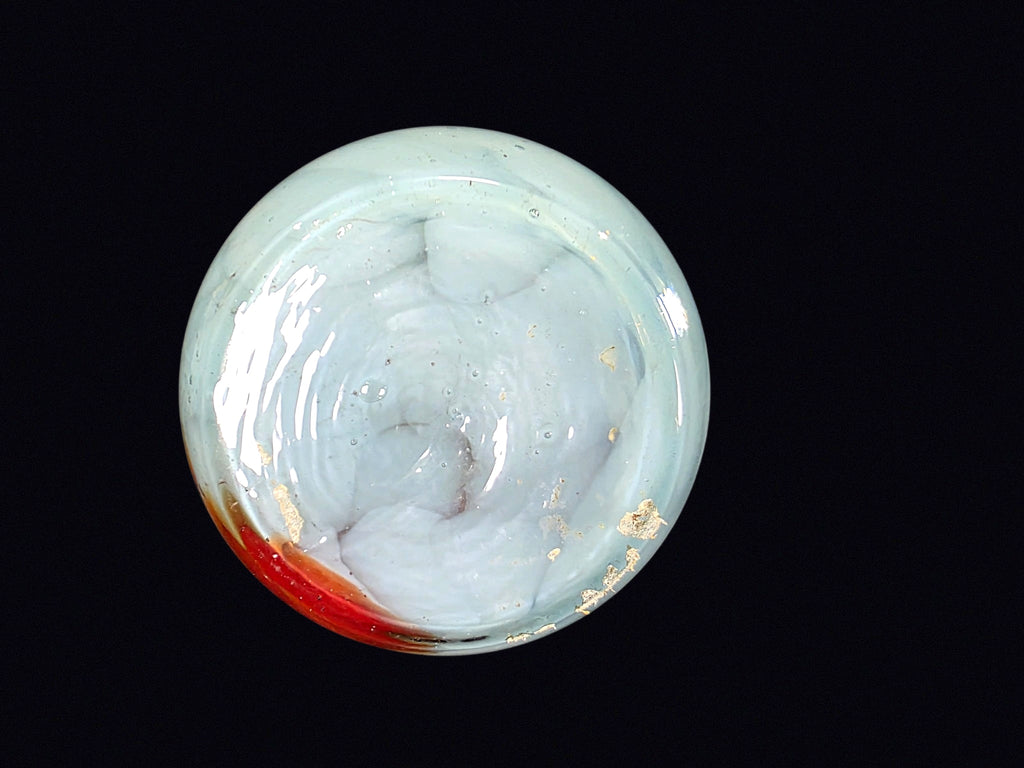 Murano Style Art Glass Ruffled Bud Vase 9in