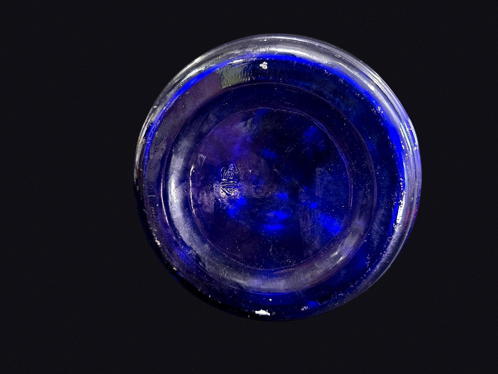 Casadis Milano Cobalt Glass Bail Jar Italy