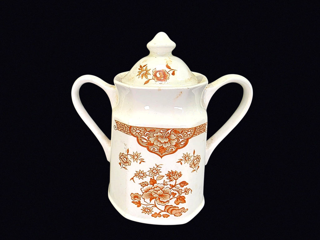 Meakin Old Pekin Ironstone Sugar Bowl c1960s