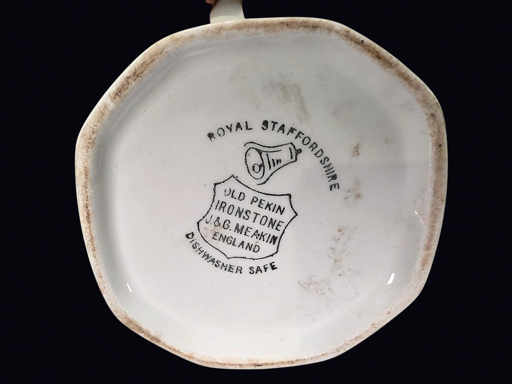 Meakin Old Pekin Ironstone Sugar Bowl c1960s