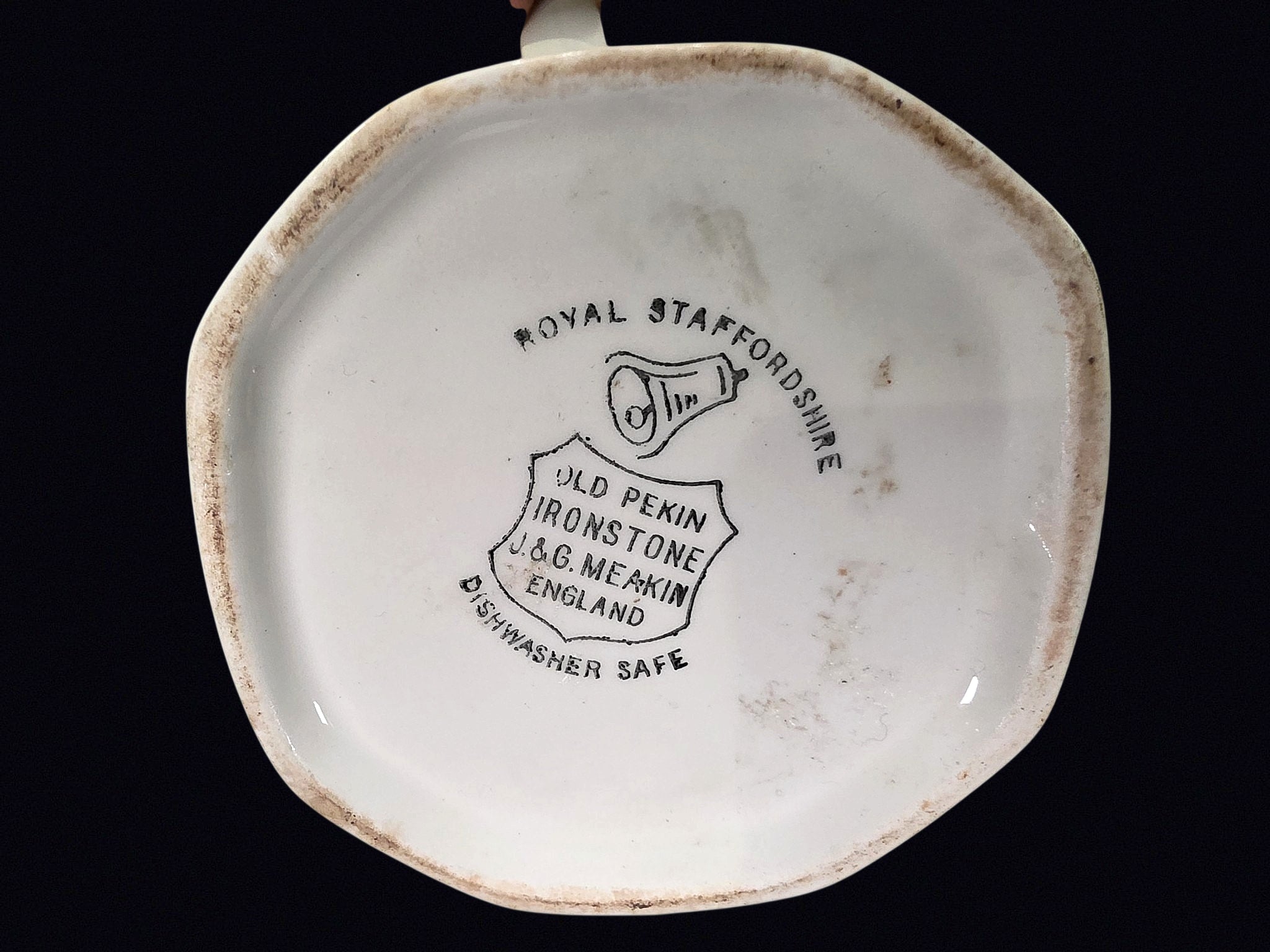 Meakin Old Pekin Ironstone Sugar Bowl c1960s
