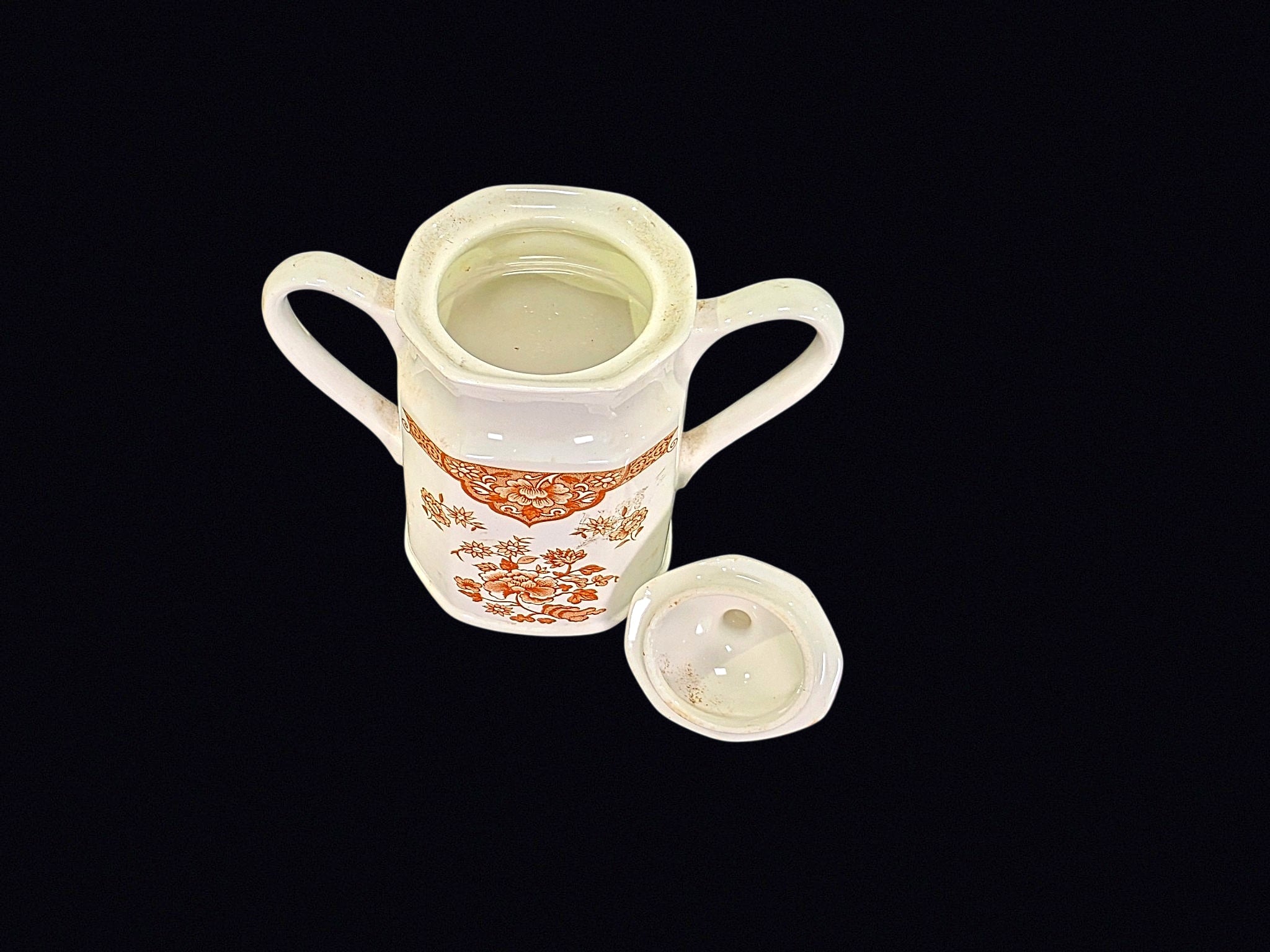 Meakin Old Pekin Ironstone Sugar Bowl c1960s