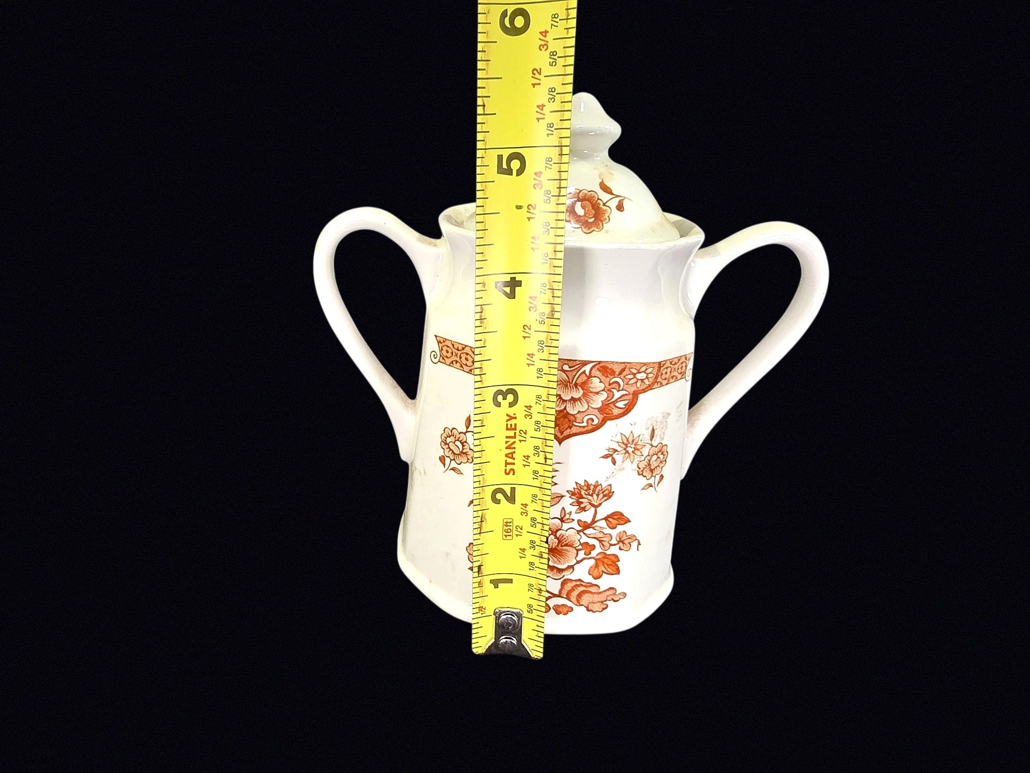 Meakin Old Pekin Ironstone Sugar Bowl c1960s