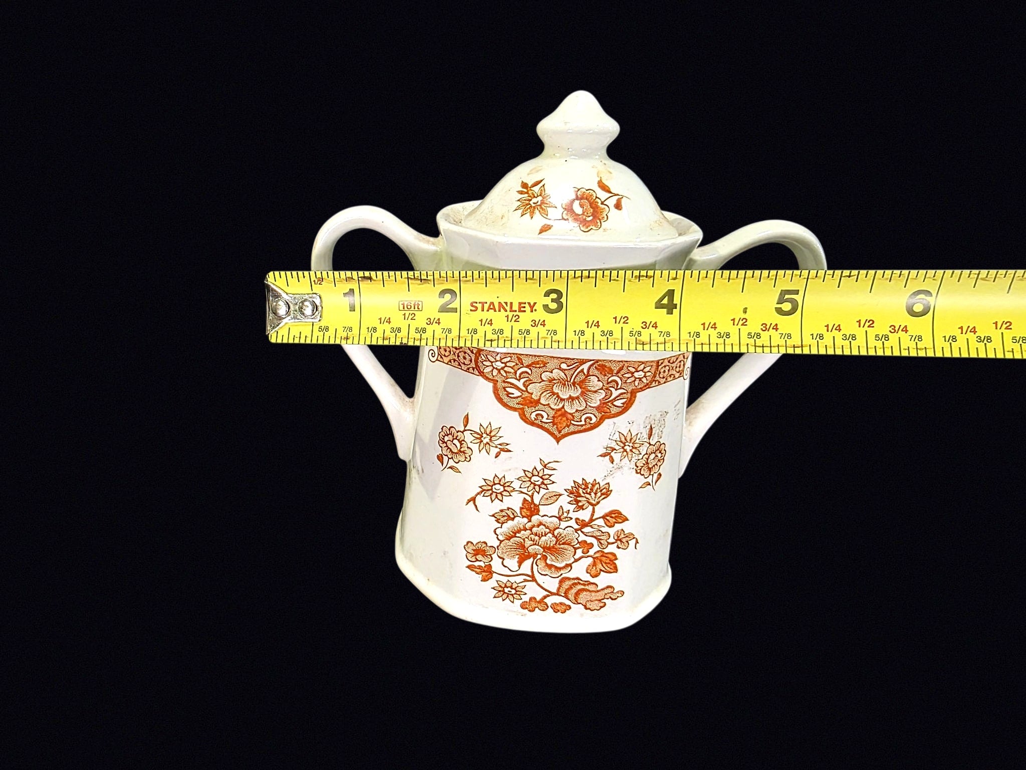 Meakin Old Pekin Ironstone Sugar Bowl c1960s