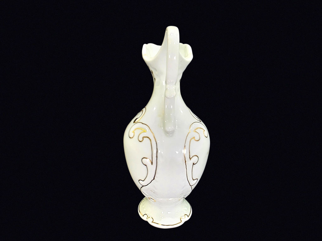 RS Spain Porcelain Ewer Gilt Scroll Late 20th C