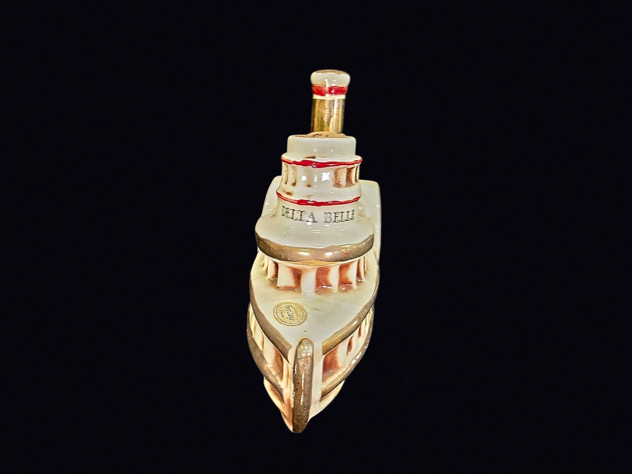 Ezra Brooks 1969 Delta Belle Ceramic Decanter