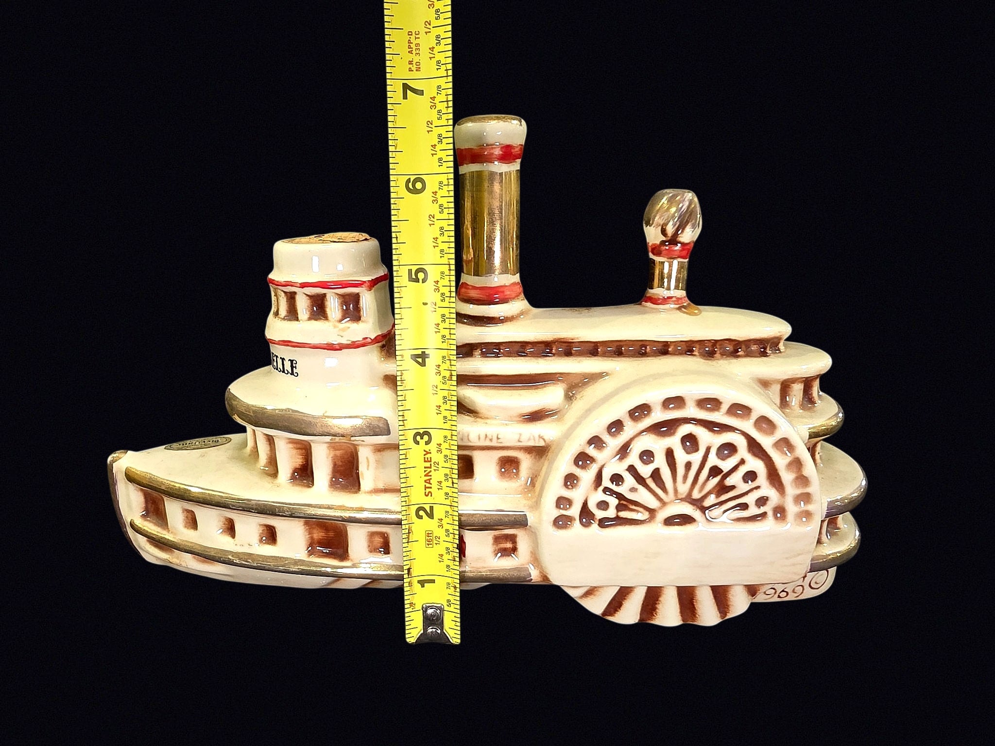 Ezra Brooks 1969 Delta Belle Ceramic Decanter