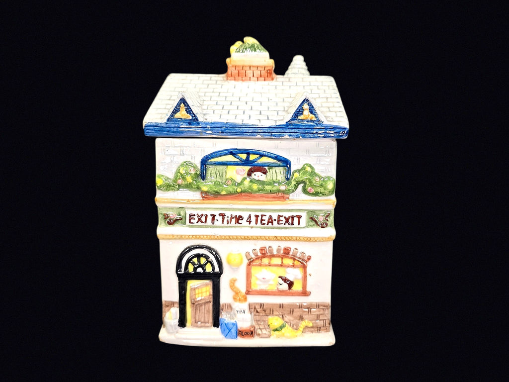 Ceramic Village Shop Cookie Jar 1990s
