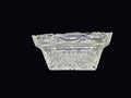 Pressed Glass Fan Starburst Rectangular Bowl