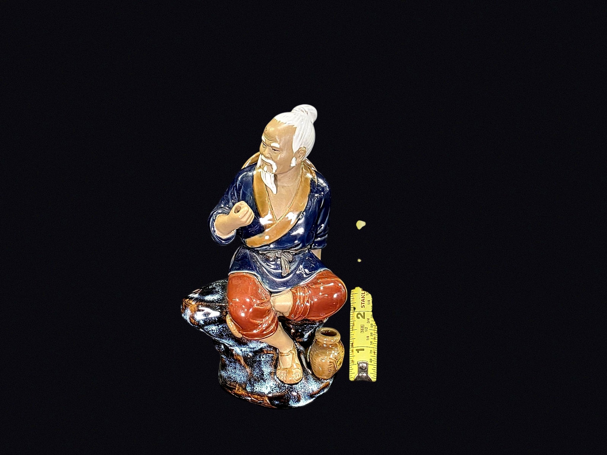 Shiwan Pottery Mudman Fisherman Figure 20th C