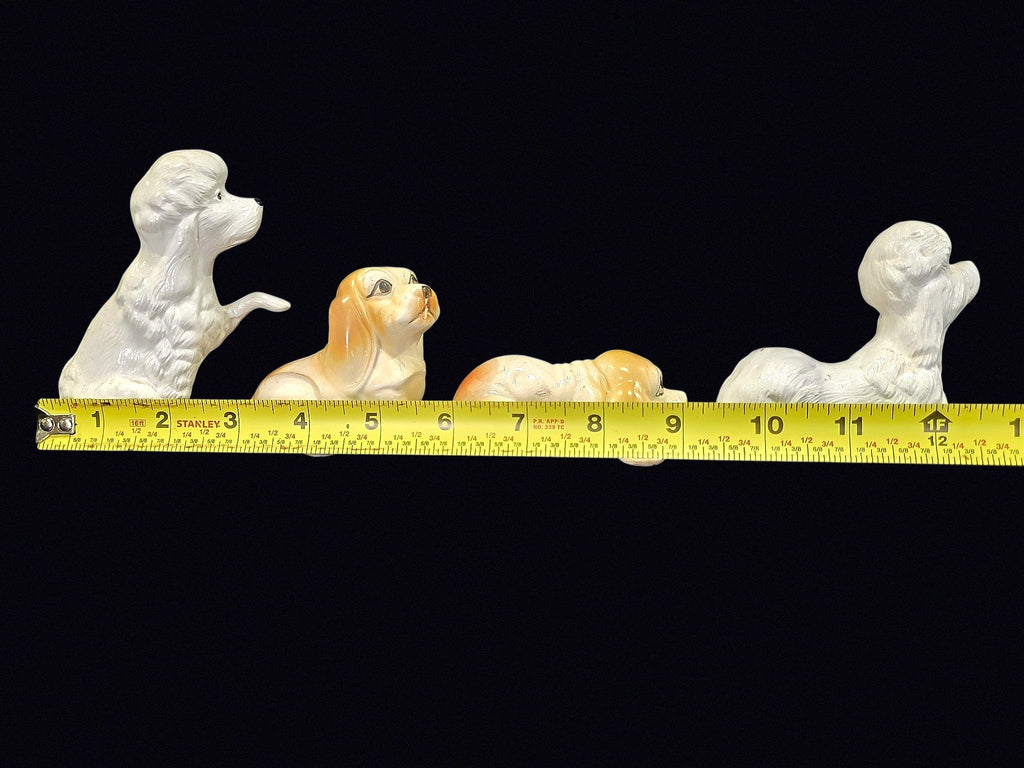 Made in China Porcelain Dog Figurines Lot 4
