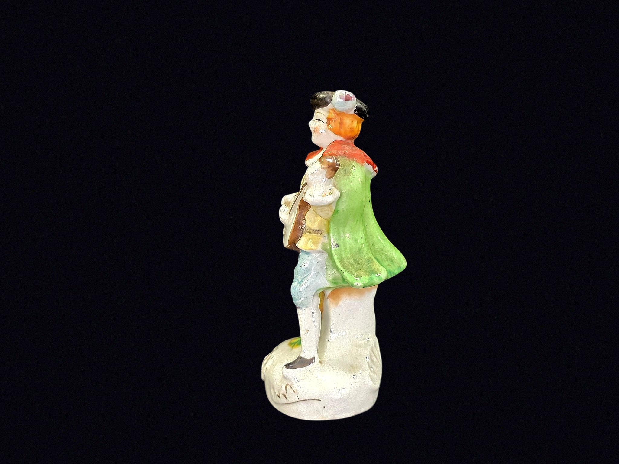 Japan Porcelain Mandolin Player Figurine c1950