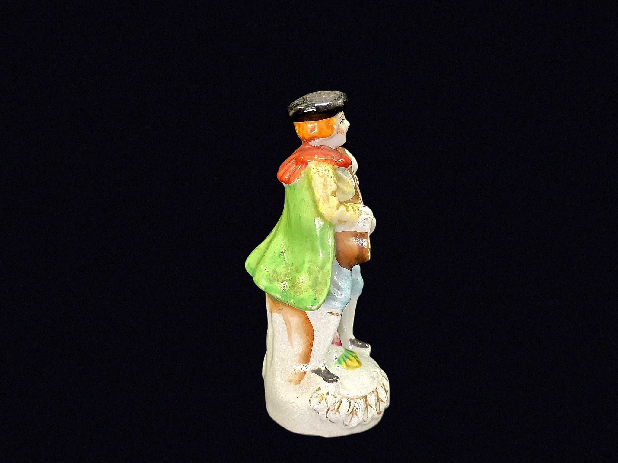 Japan Porcelain Mandolin Player Figurine c1950
