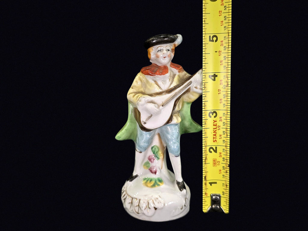 Japan Porcelain Mandolin Player Figurine c1950