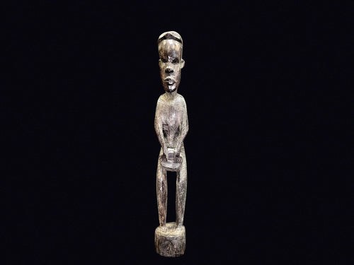 African Carved Wood Ancestor Figure 16in