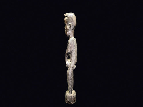 African Carved Wood Ancestor Figure 16in