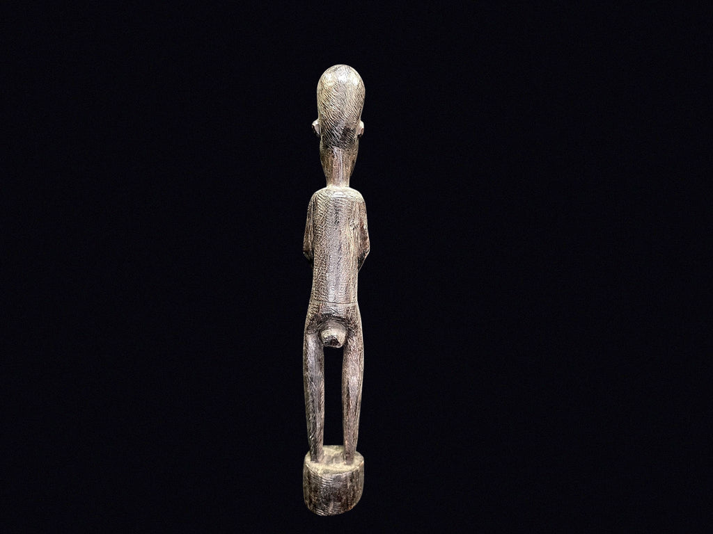 African Carved Wood Ancestor Figure 16in