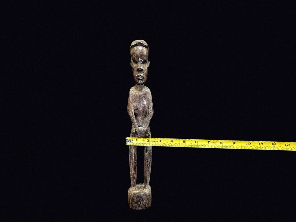 African Carved Wood Ancestor Figure 16in
