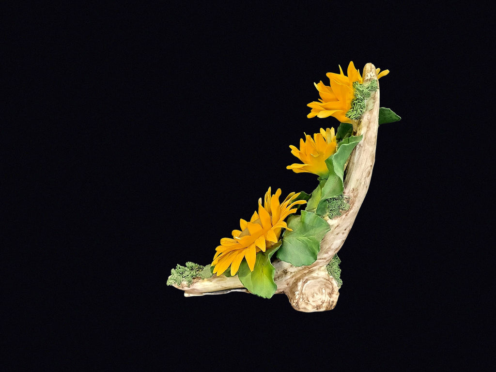 Royal Italy Resin Sunflower Figurine