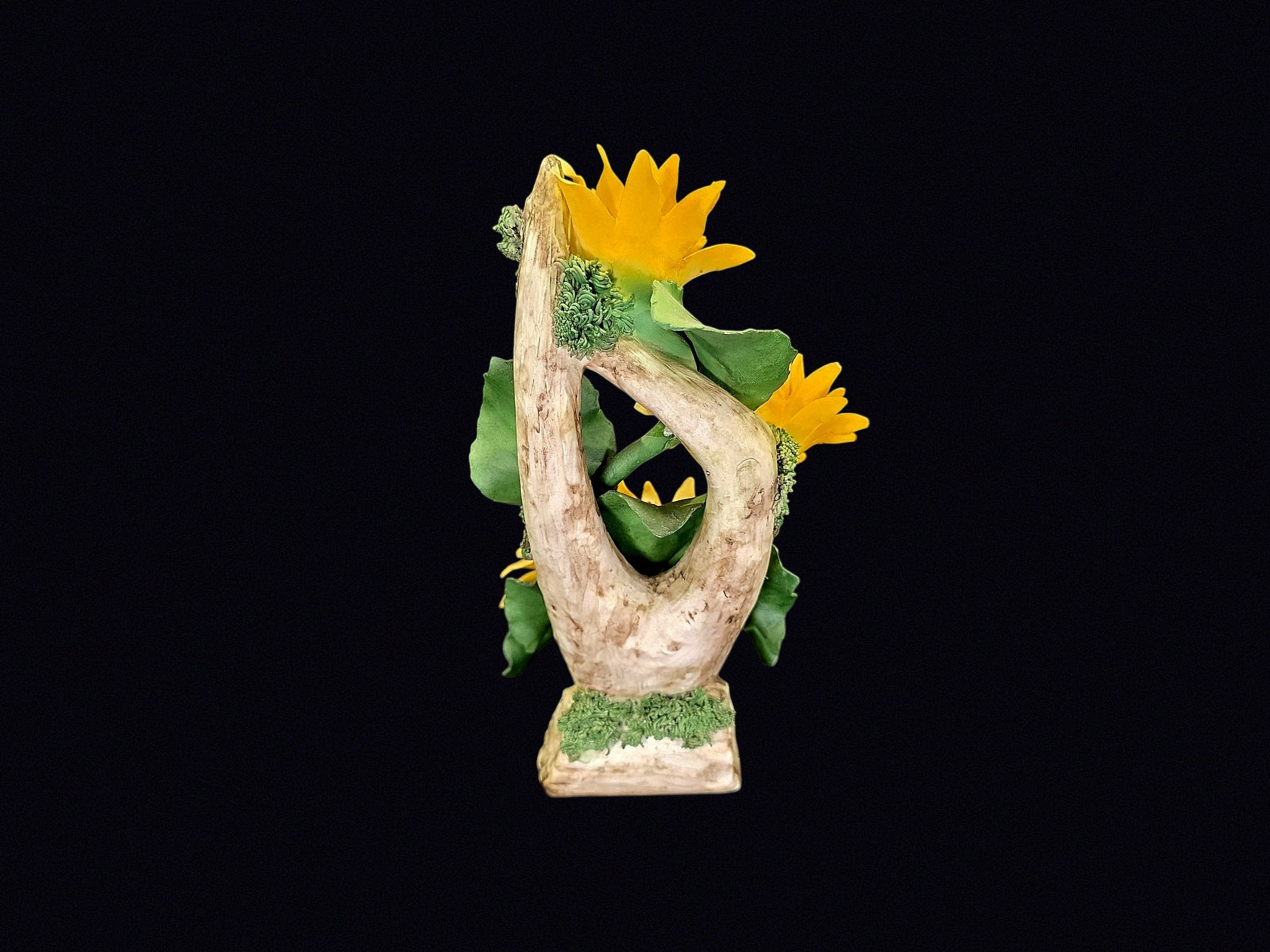 Royal Italy Resin Sunflower Figurine