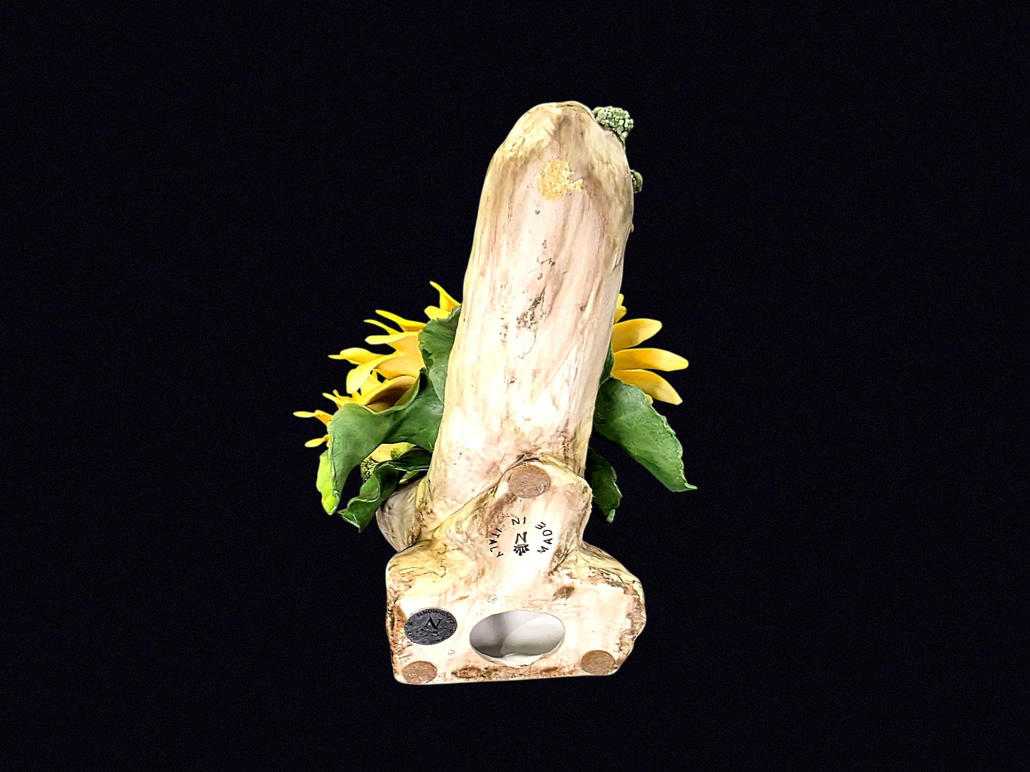 Royal Italy Resin Sunflower Figurine