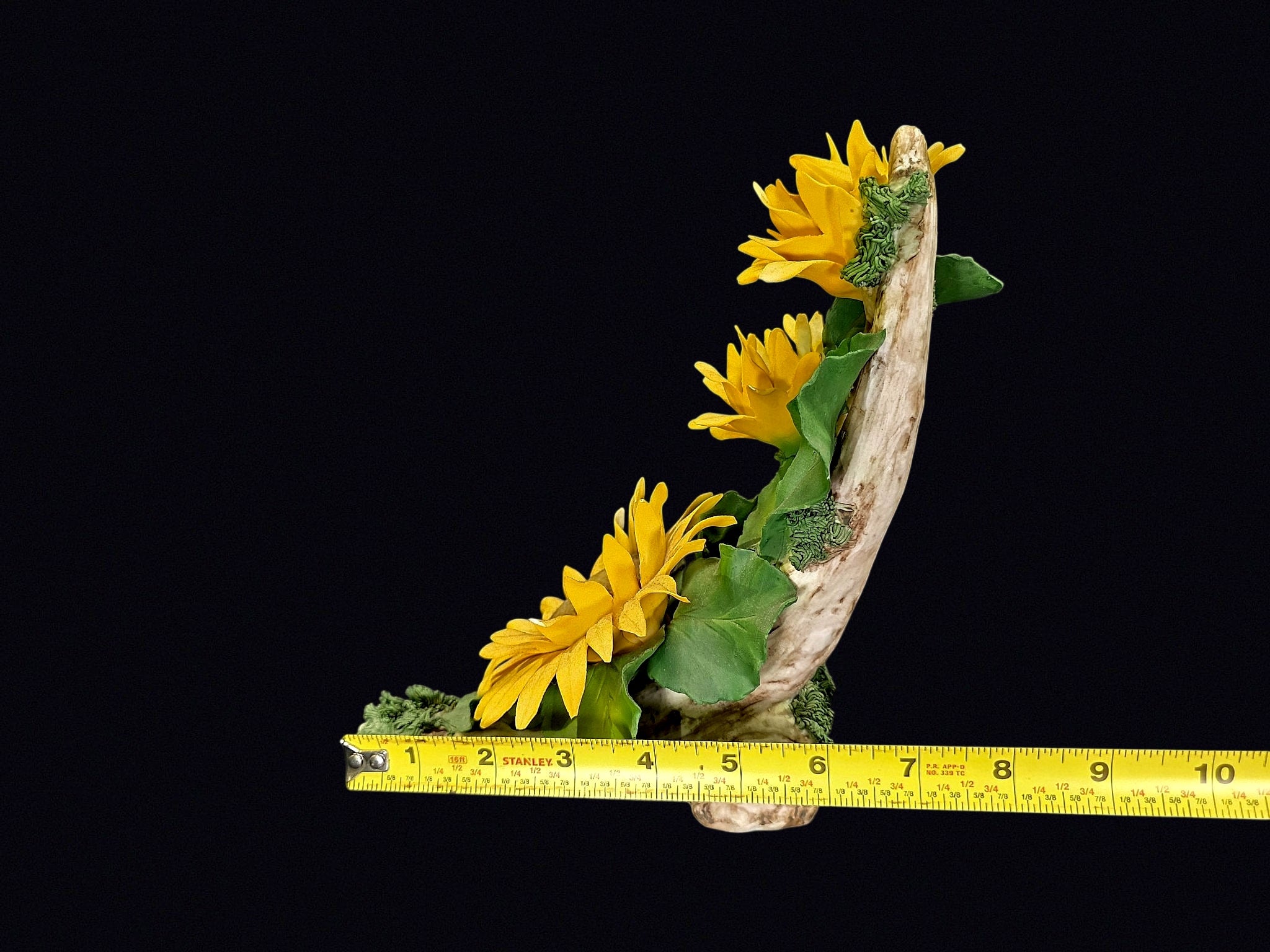 Royal Italy Resin Sunflower Figurine