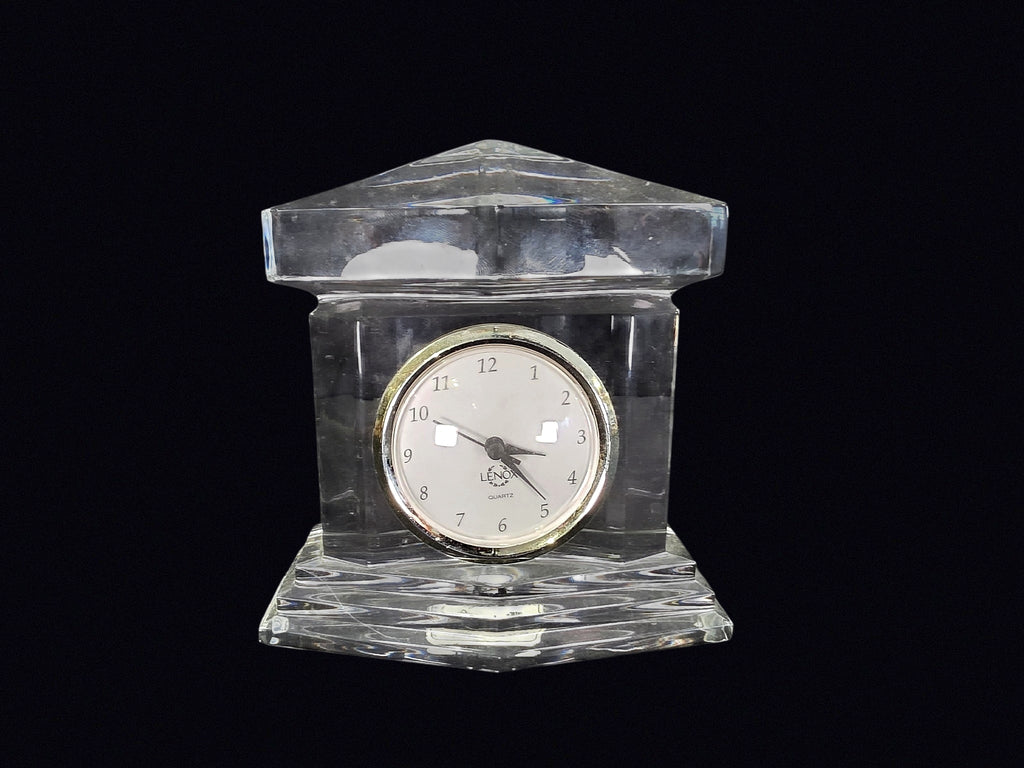 Czech Lead Crystal Quartz Mantel Clock