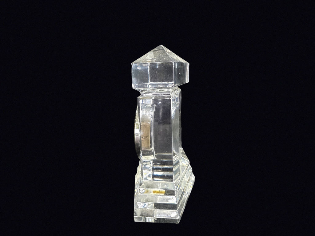 Czech Lead Crystal Quartz Mantel Clock