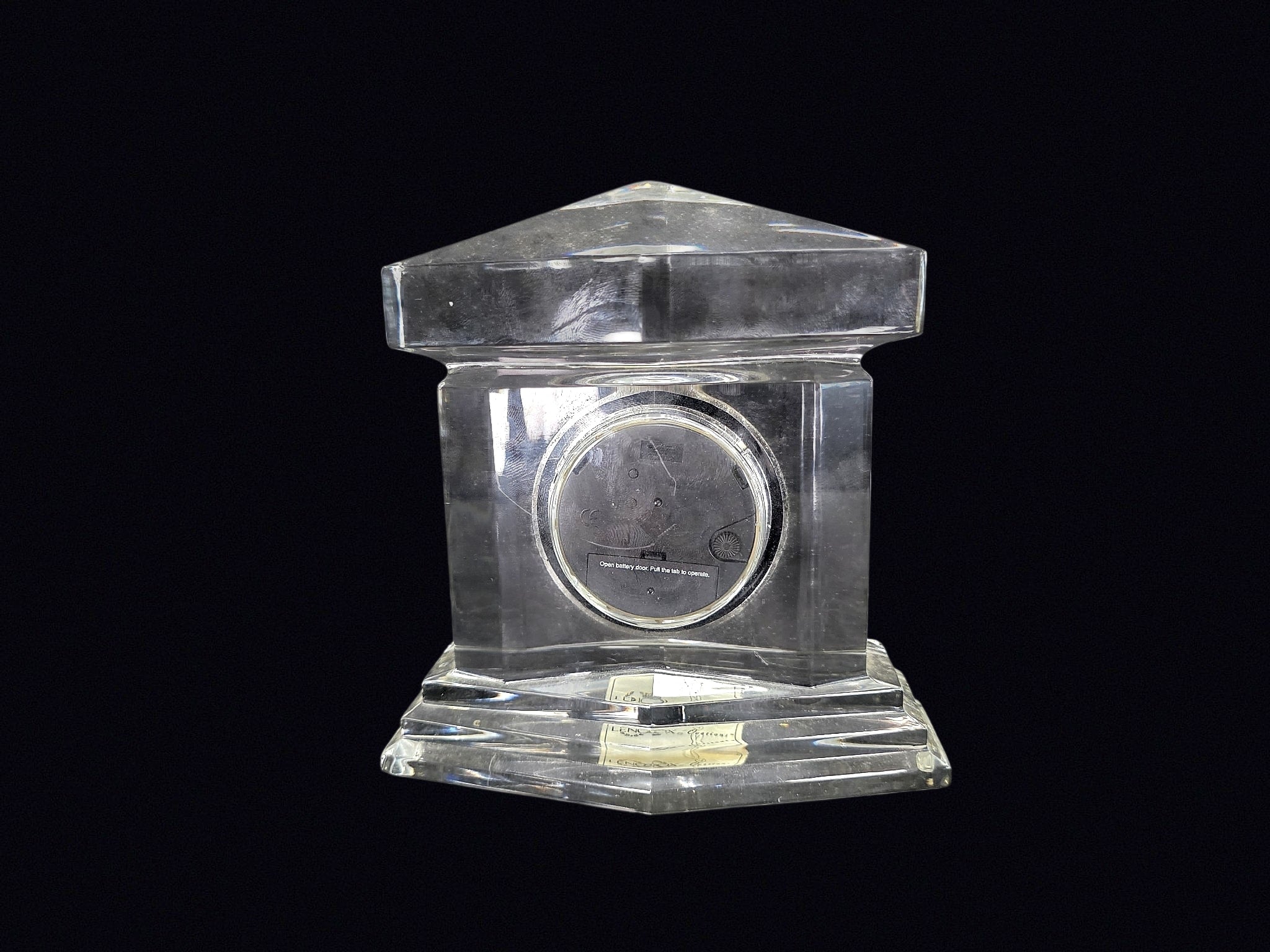 Czech Lead Crystal Quartz Mantel Clock
