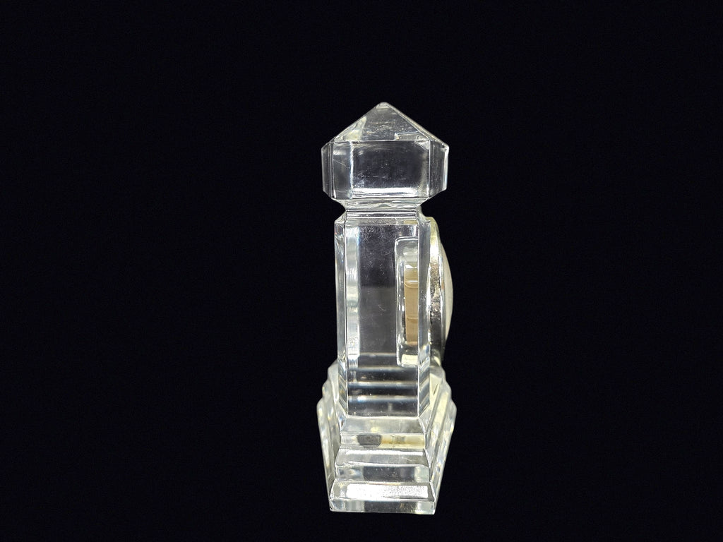 Czech Lead Crystal Quartz Mantel Clock