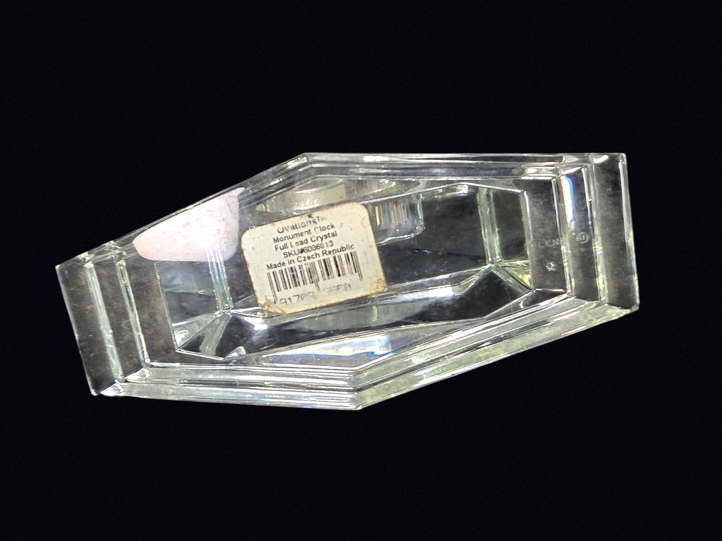 Czech Lead Crystal Quartz Mantel Clock