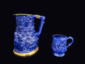 Bauer 1962 Cobalt Relief Pitcher and Mug Set