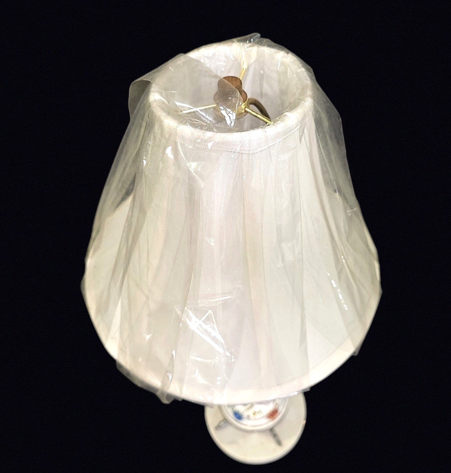 Capodimonte Reticulated Porcelain Lamp c1970