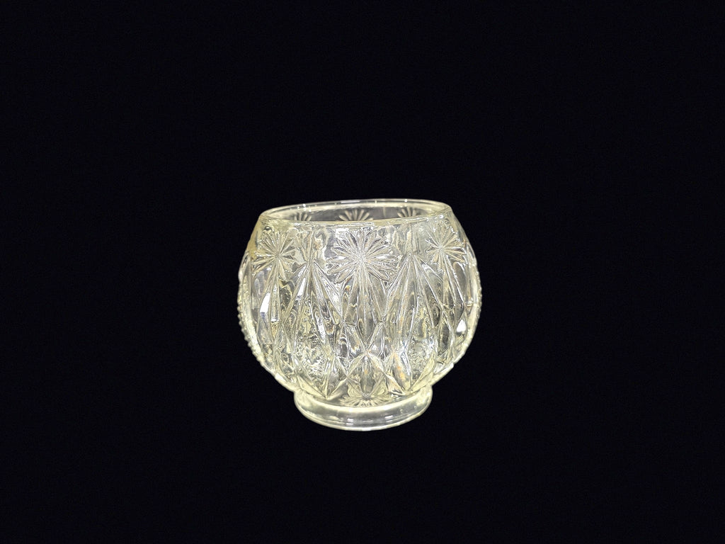 Avon Pressed Glass Starburst Rose Bowl