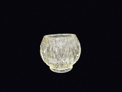 Avon Pressed Glass Starburst Rose Bowl