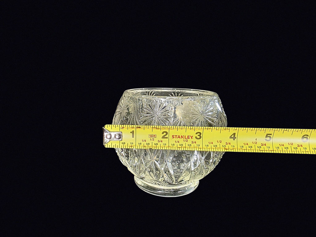 Avon Pressed Glass Starburst Rose Bowl