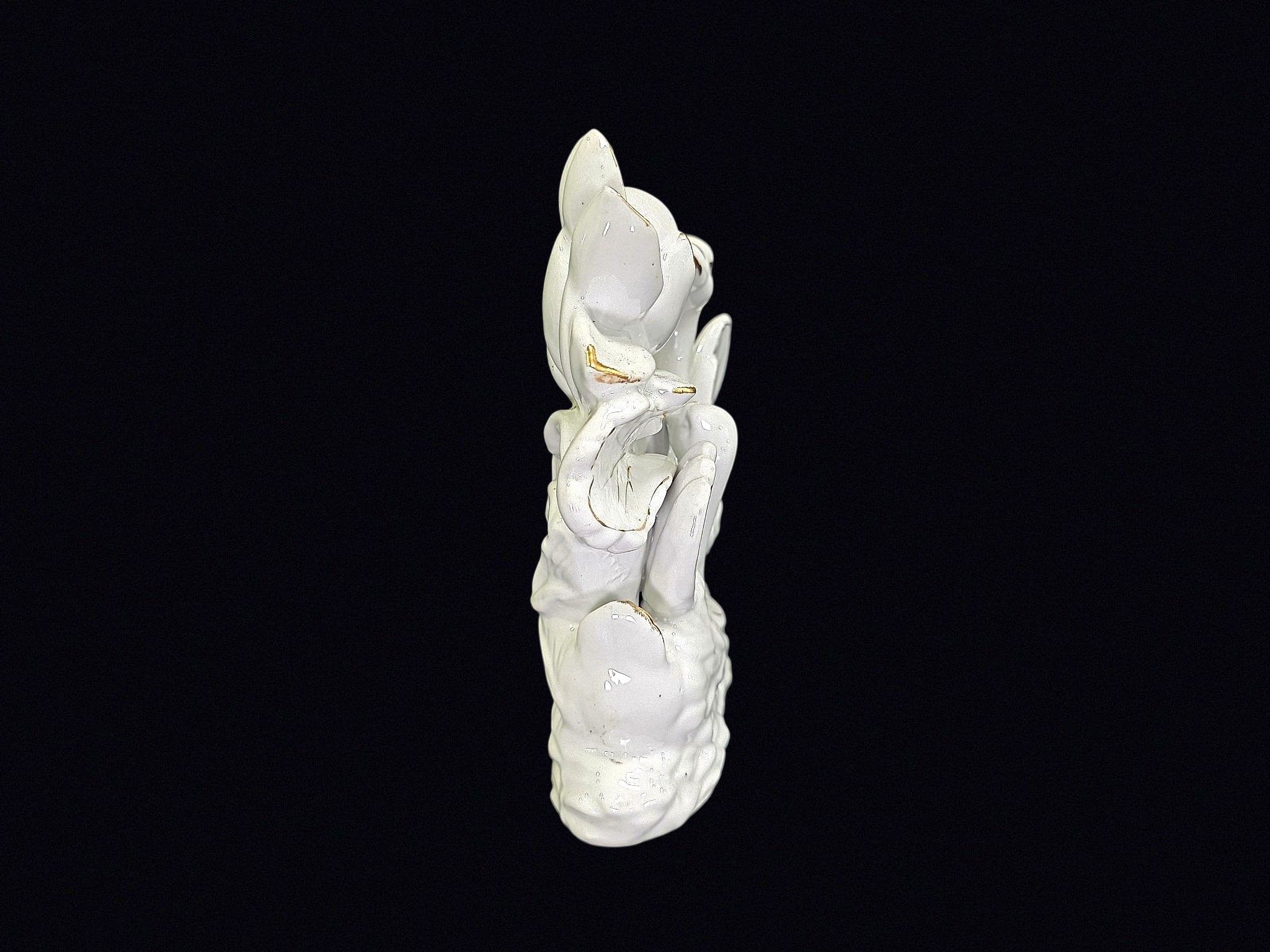 Daniel Brand Porcelain Swan Pair Figurine