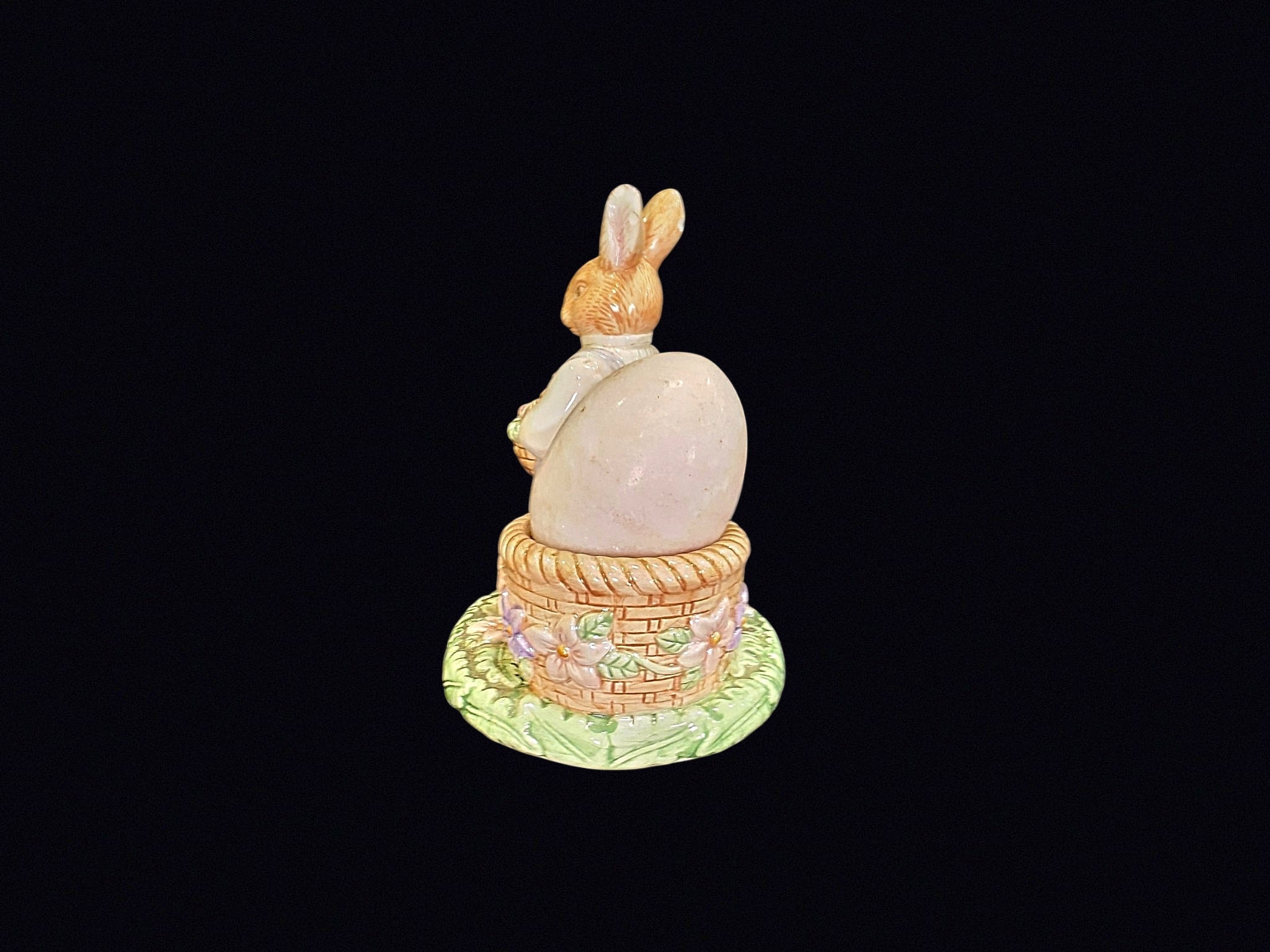 Avon Springtime Bunny Ceramic Egg Holder 1990s