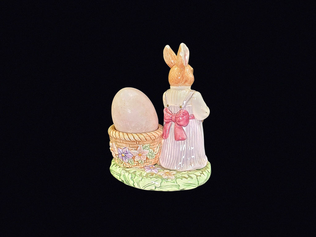 Avon Springtime Bunny Ceramic Egg Holder 1990s