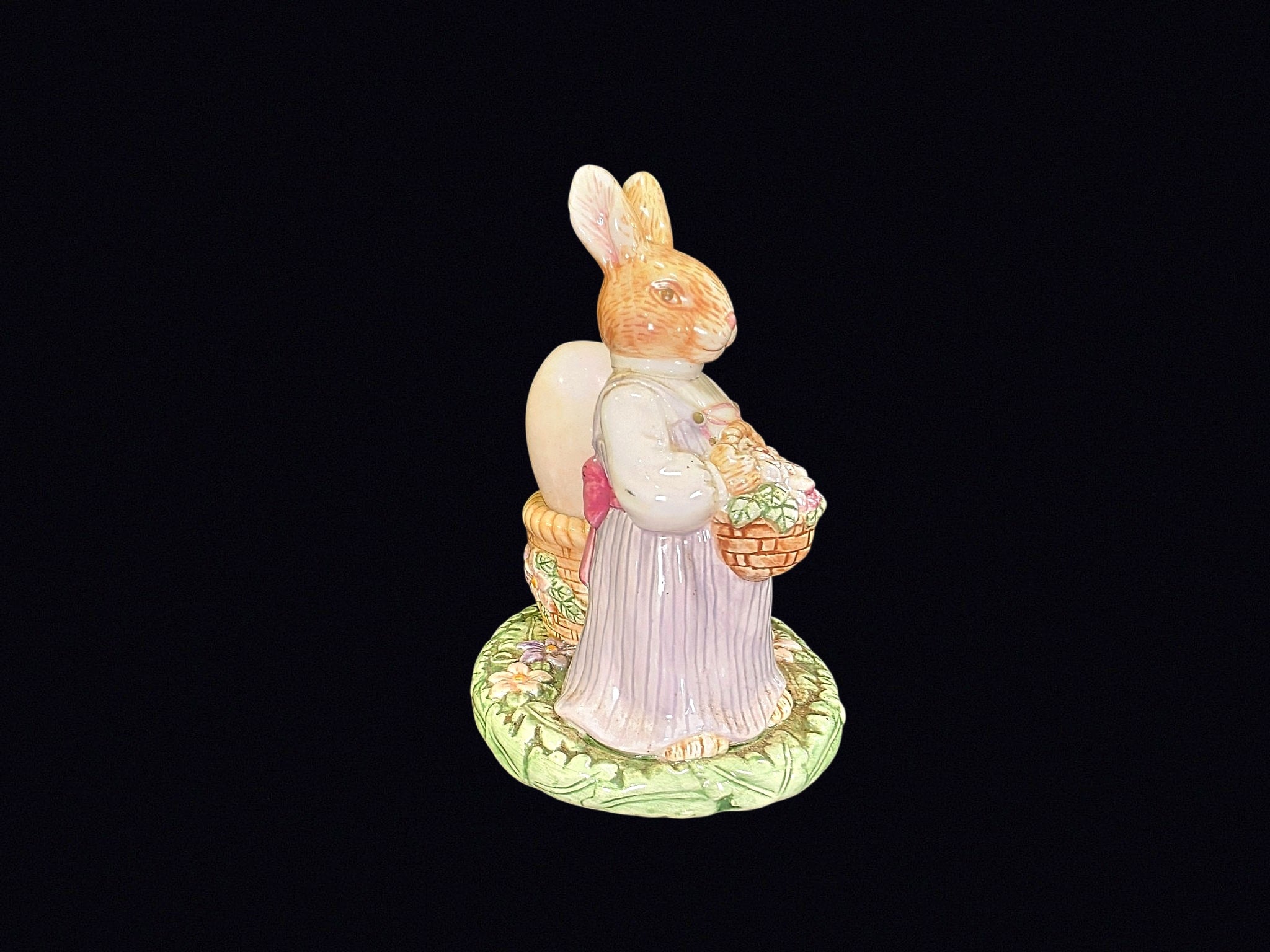 Avon Springtime Bunny Ceramic Egg Holder 1990s