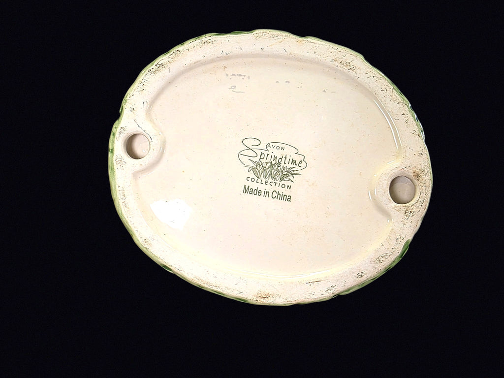 Avon Springtime Bunny Ceramic Egg Holder 1990s