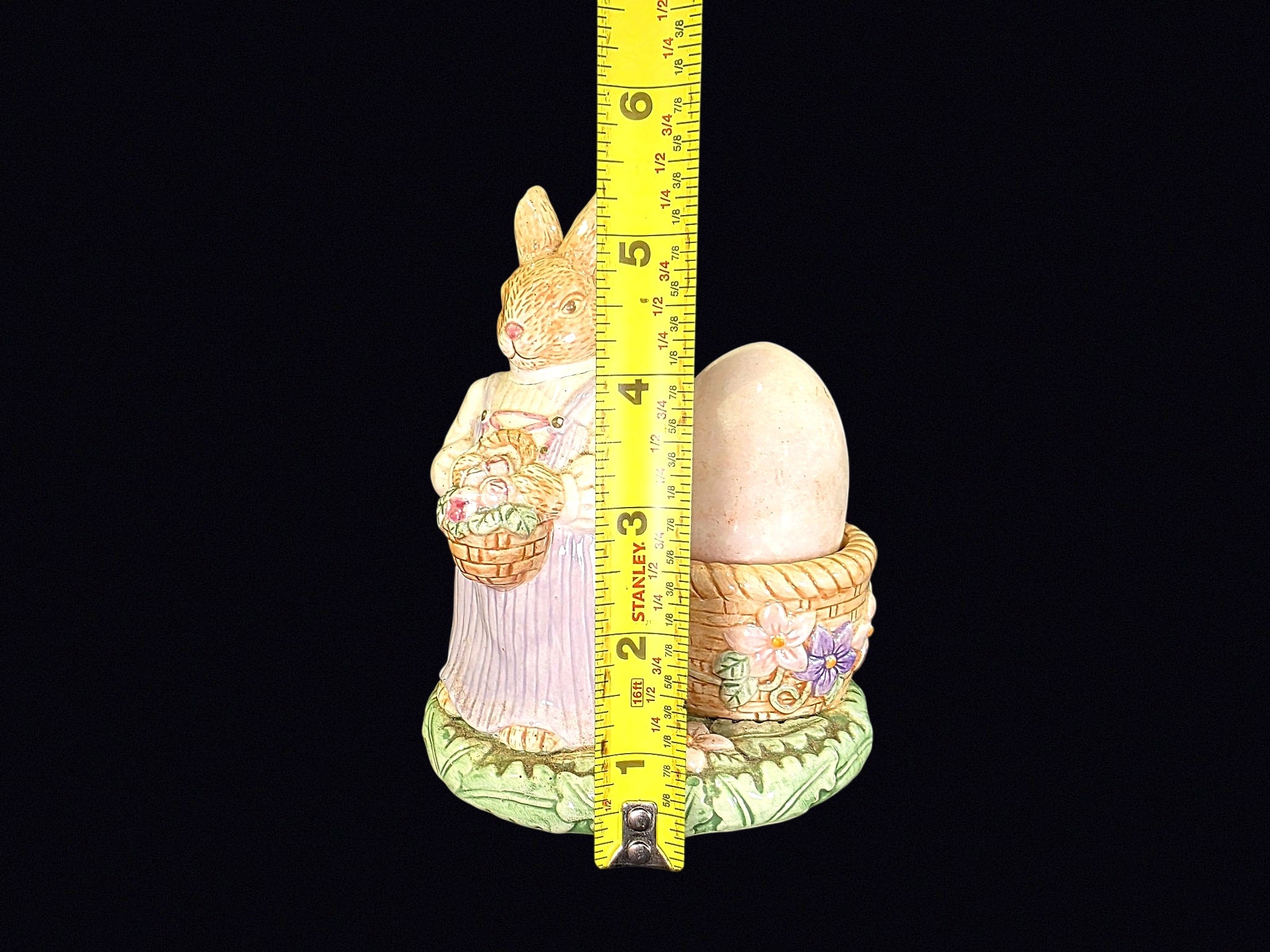 Avon Springtime Bunny Ceramic Egg Holder 1990s