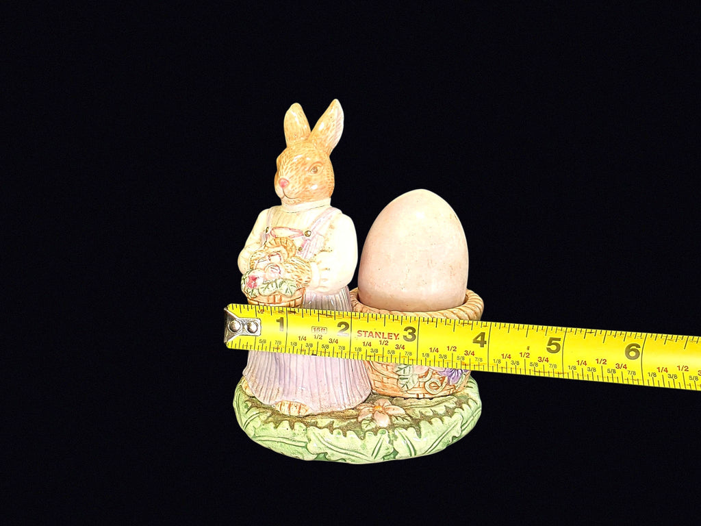 Avon Springtime Bunny Ceramic Egg Holder 1990s